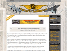 Tablet Screenshot of fighterpilotuniversity.com